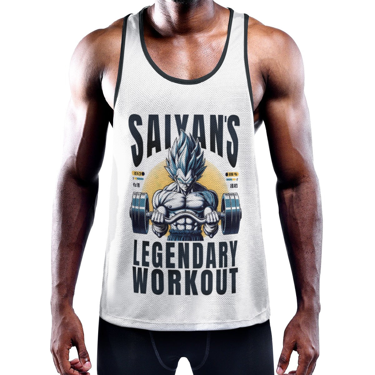 Vegeta’s Legendary Saiyan Workout Tank – Dragon Ball-Inspired Fitness Tee