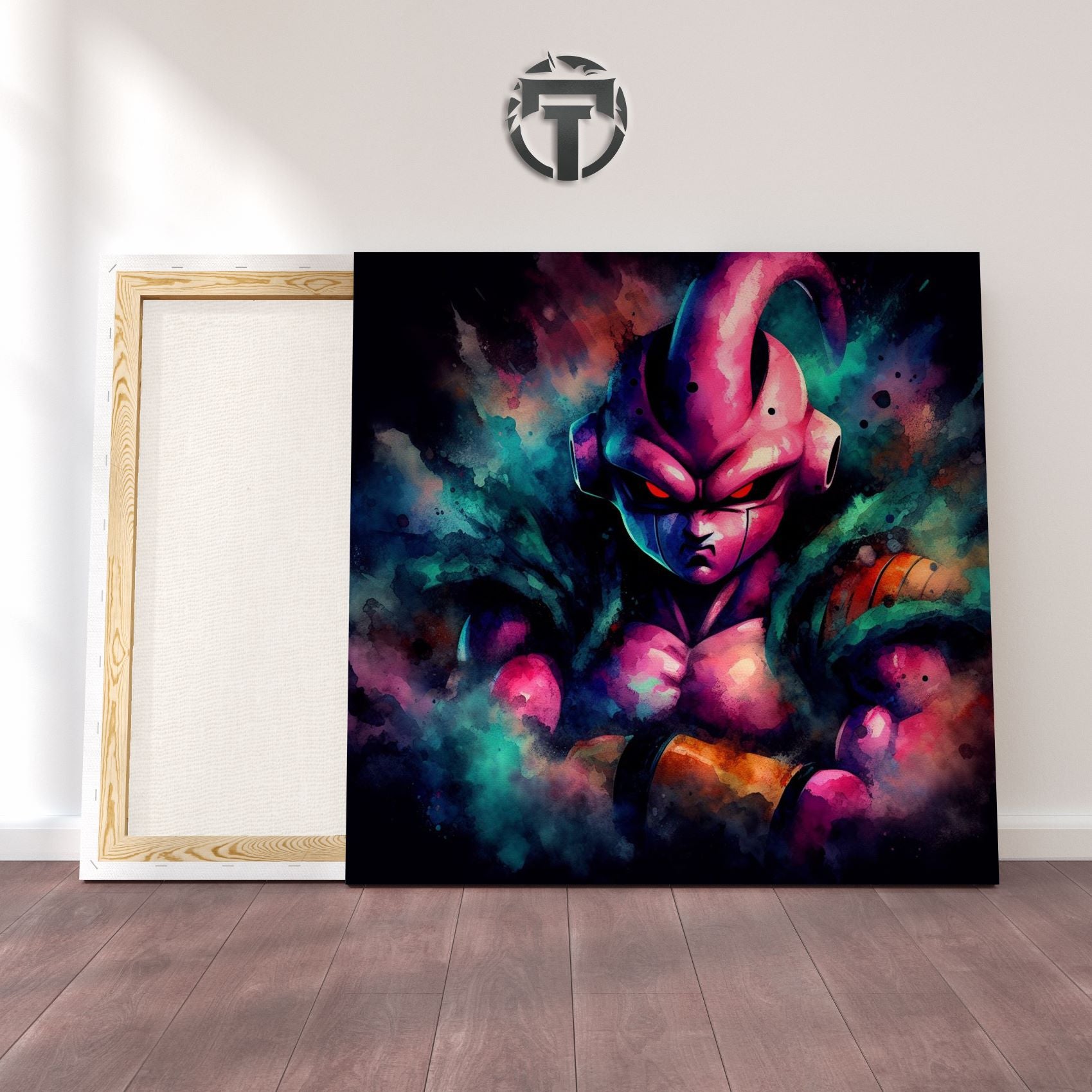 A Kid Buu Watercolour Canvas (Pure Mischief)