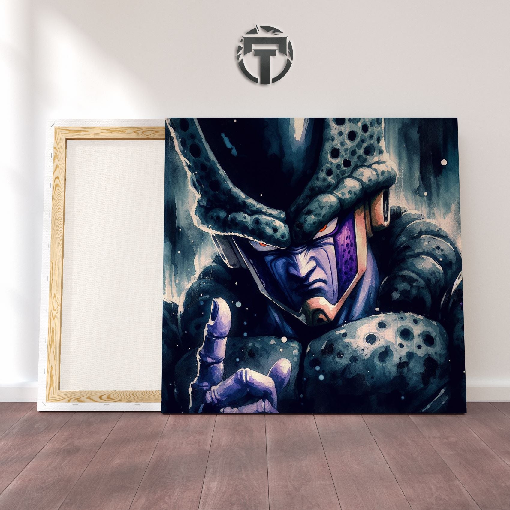 A Captivating Watercolour Canvas Tribute to Cell DBZ