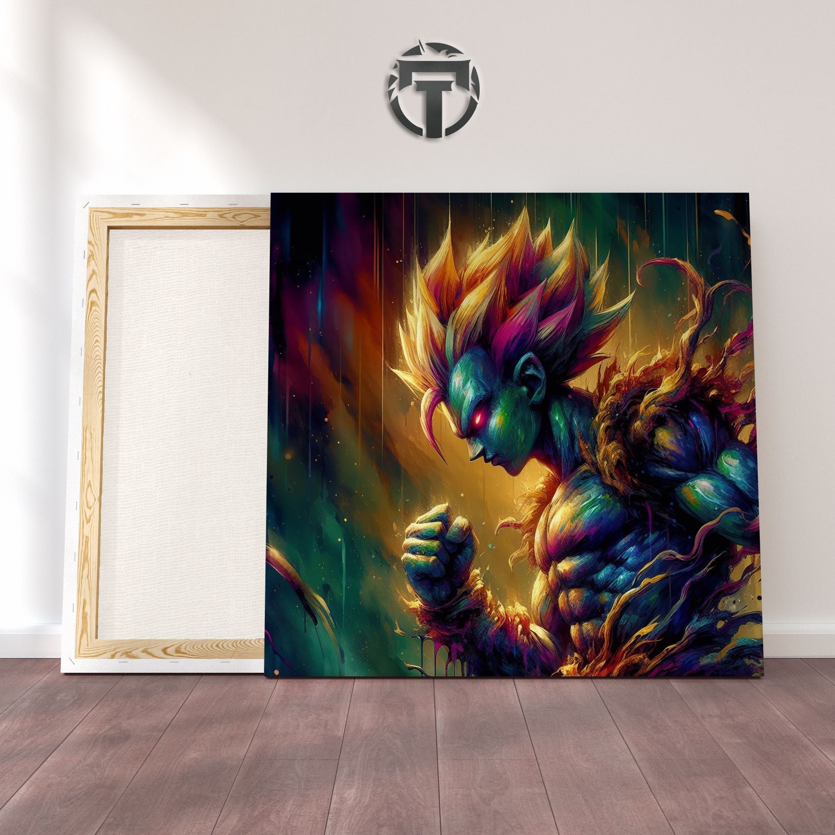 Shattered Legacy: A Fallen Saiyan Watercolour Canvas (Pride's Echoes)