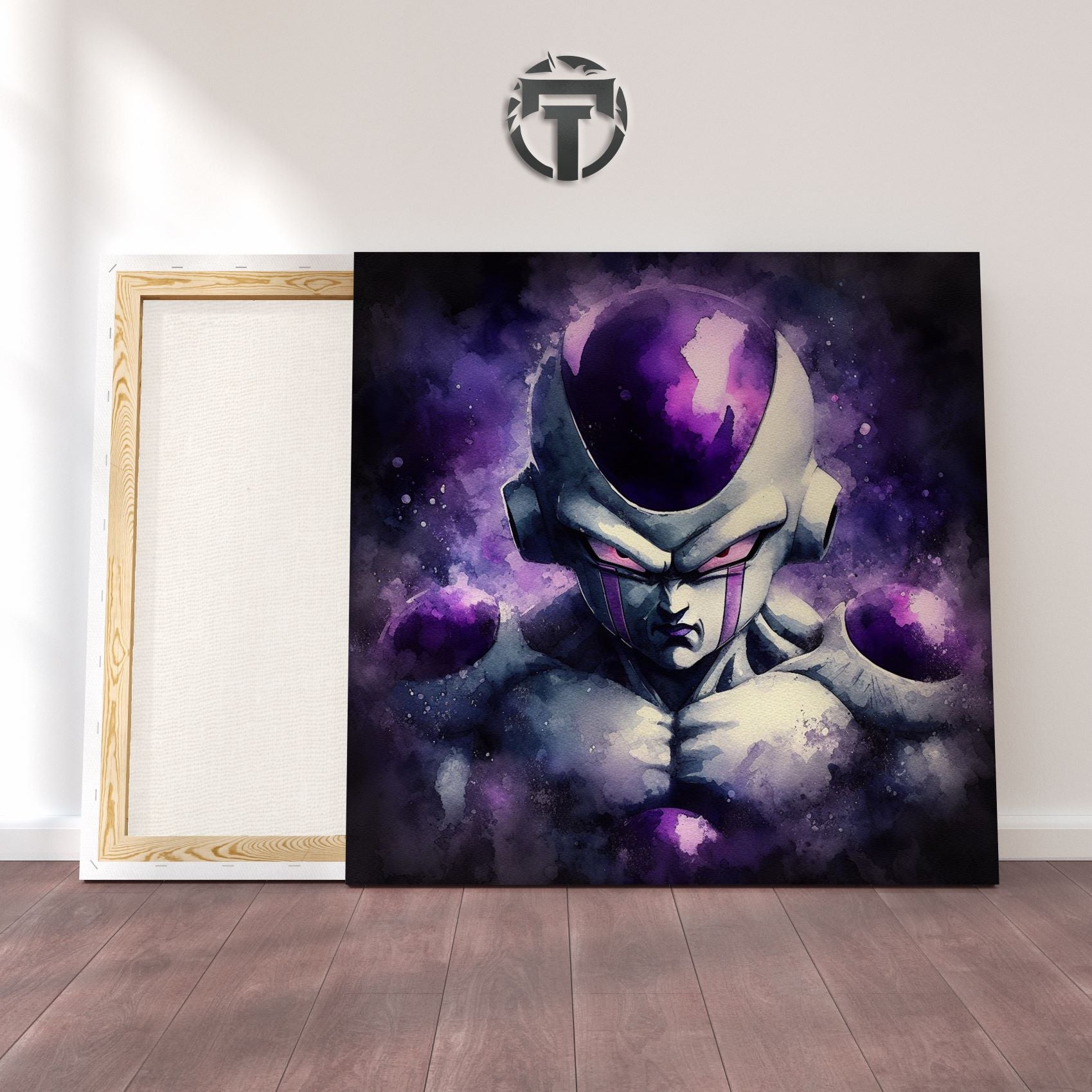 Emperor's Plans Unfold: A Captivating Watercolour Canvas Tribute to Frieza