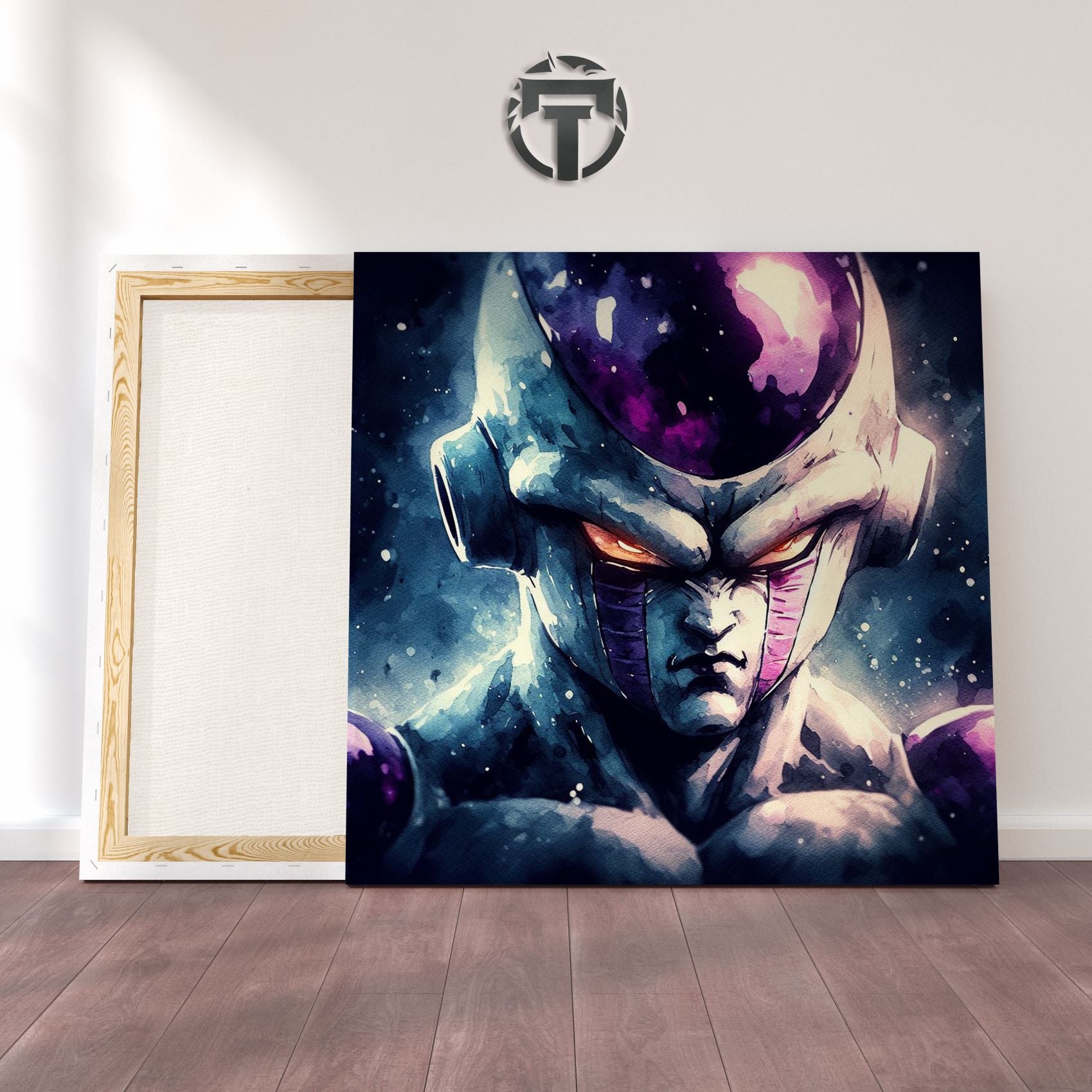 Emperor's Scrutiny: A Frieza Watercolour Canvas (Arrogant Majesty)