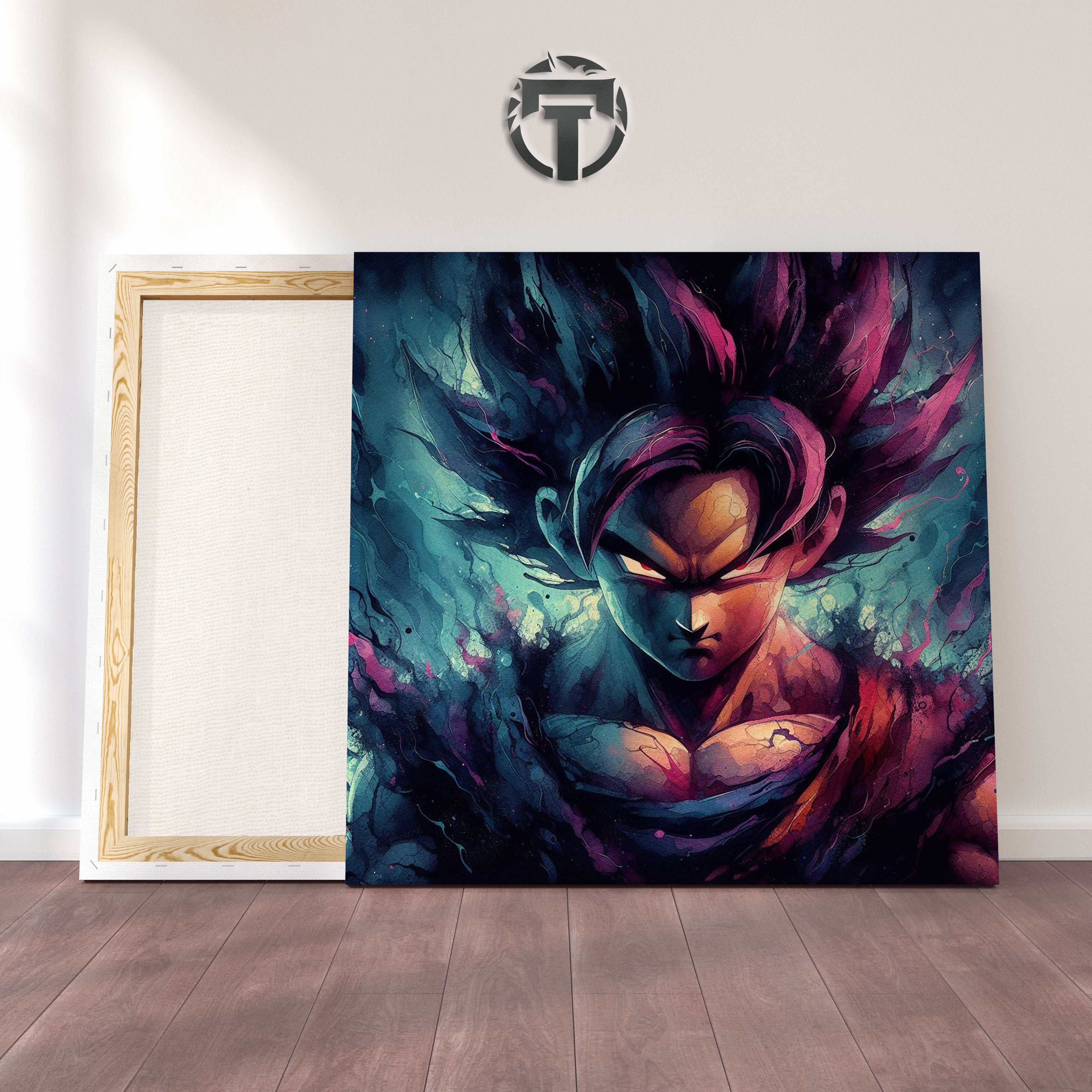 A Haunting Watercolour Canvas Tribute to a Corrupted Gohan