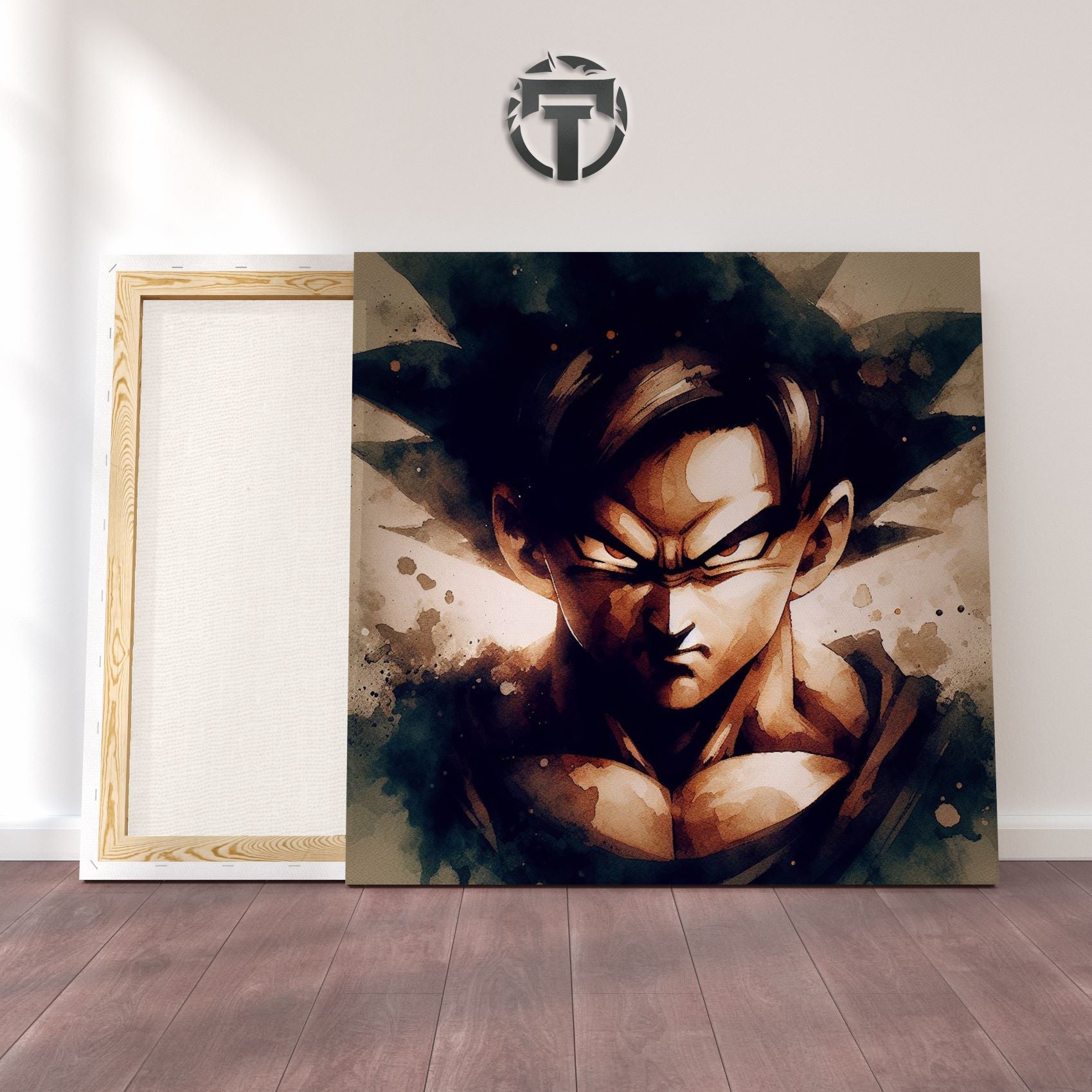 Saiyan Spirit: A Goku Watercolour Canvas (Too Serious!)