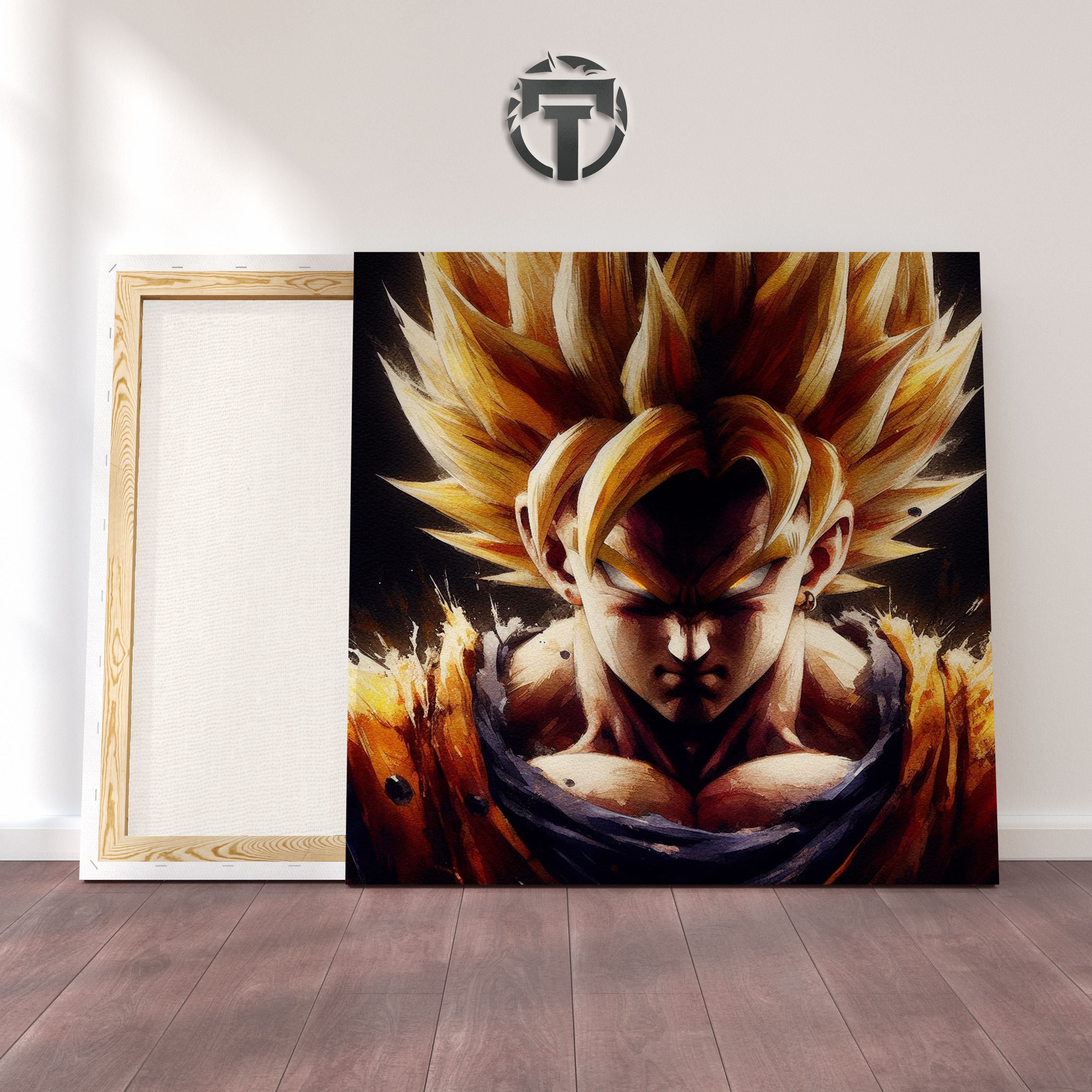 Shades of a Saiyan: A Corrupted Goku Waterpainting