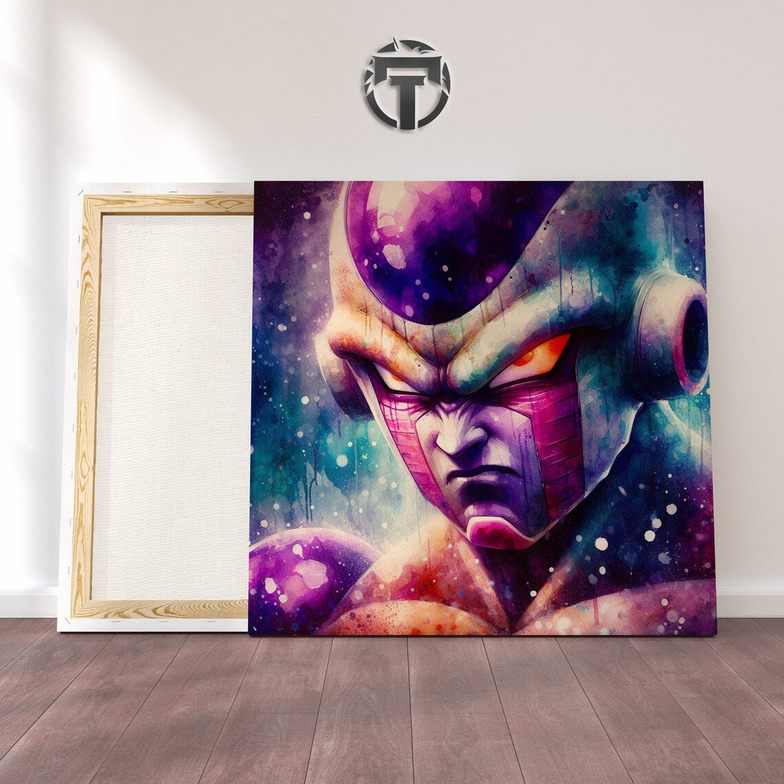 Emperor's Wrath: A Frieza Watercolour Canvas (Regal Fury)