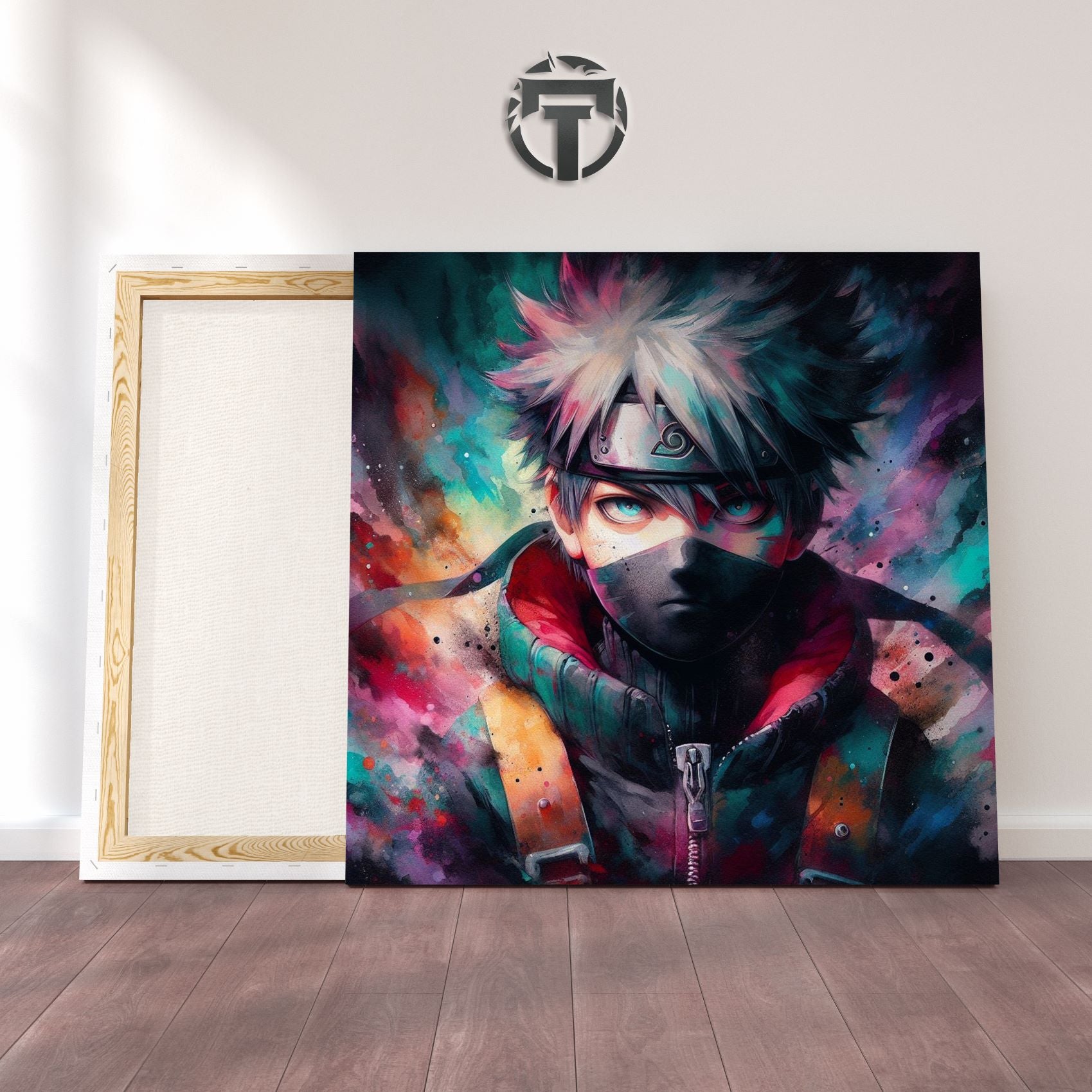 Masked Enigma: A Kakashi Hatake Watercolour Canvas (Burden of Genius)