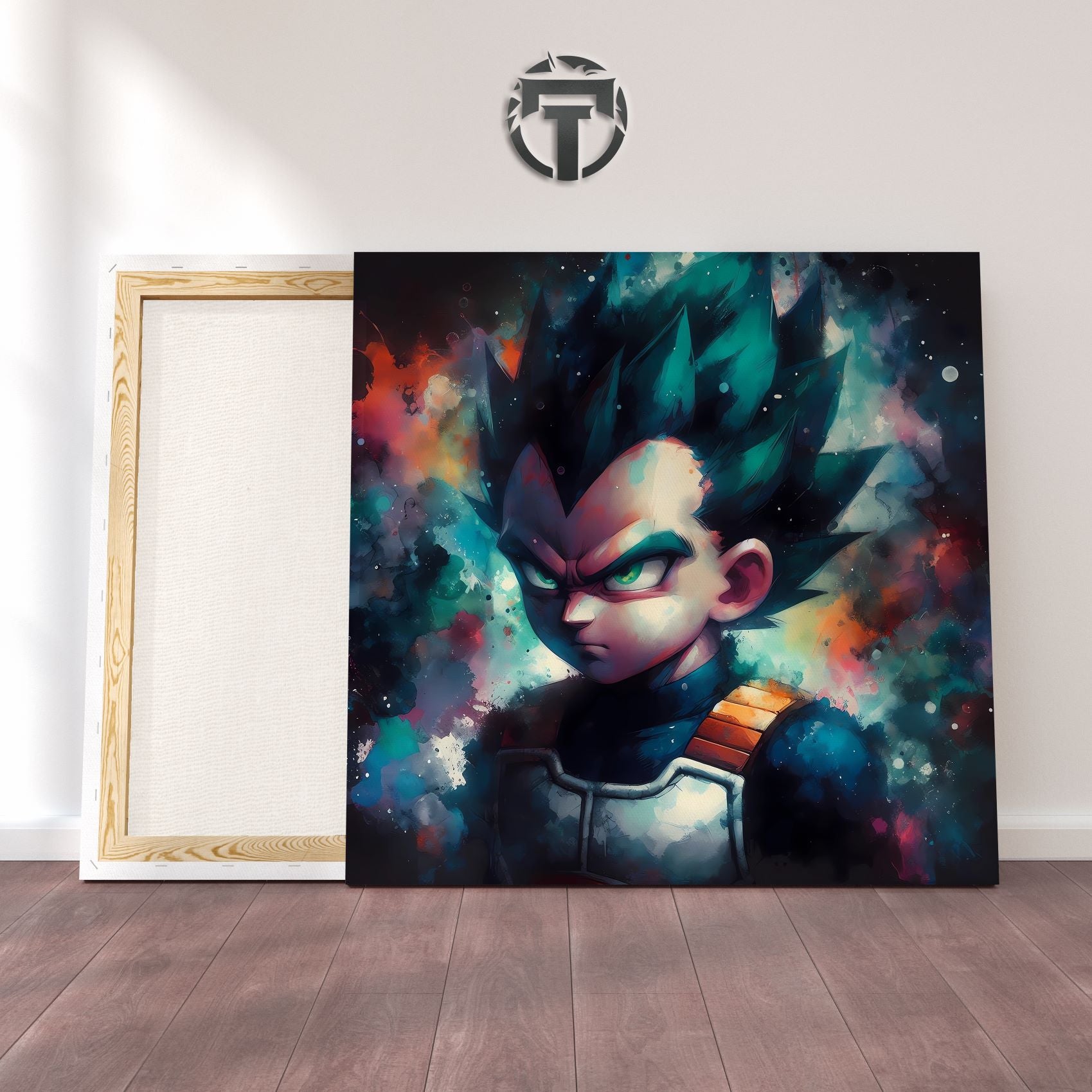 Kid Vegeta Watercolour Canvas: Saiyan Prince's Wrath (Tiny Terror Unleashed)