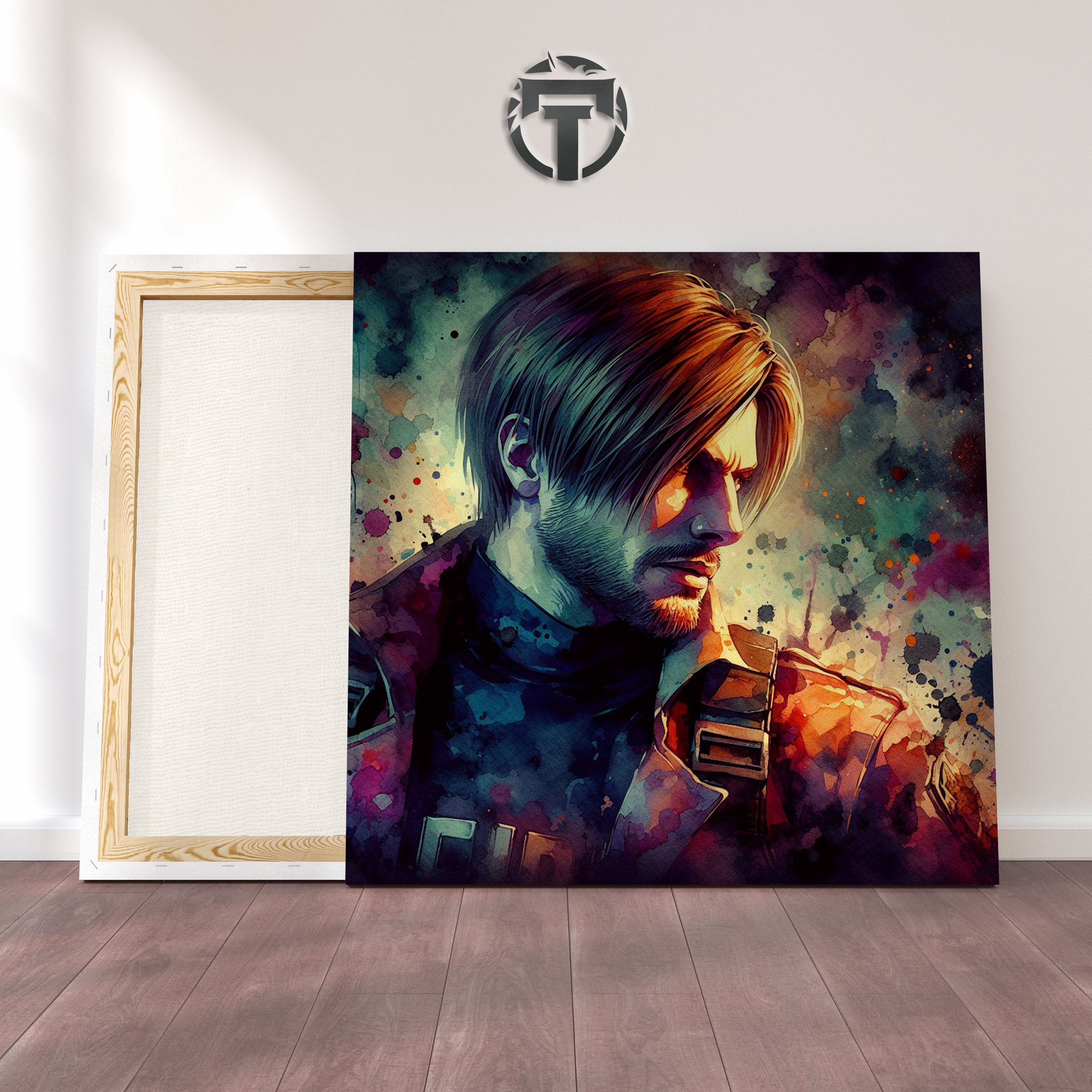 Leon S. Kennedy: Rookie's Resolve (A Watercolour Portrait of Courage)