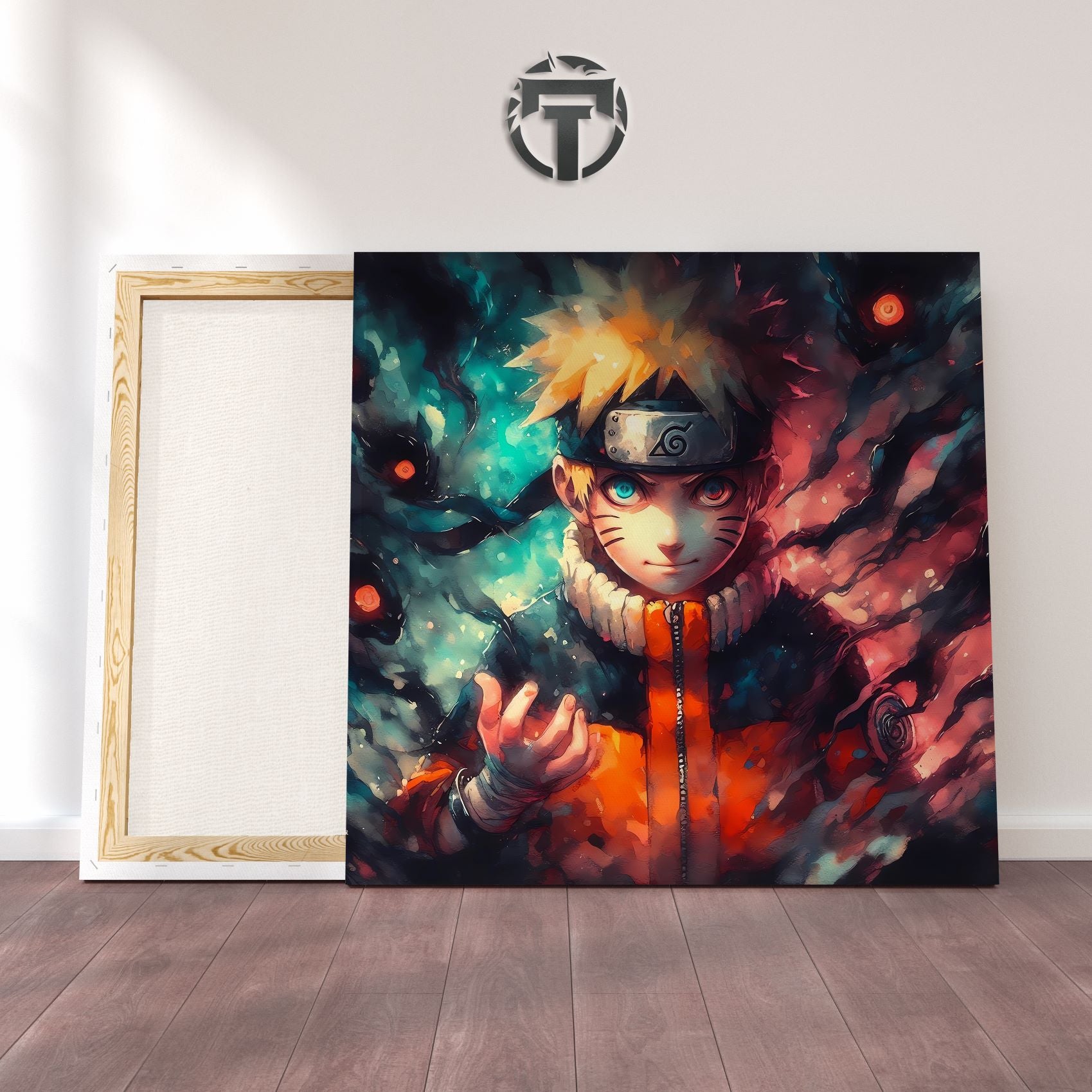 Unwavering Will: A Naruto Uzumaki Watercolour Canvas (Destiny Beckons)