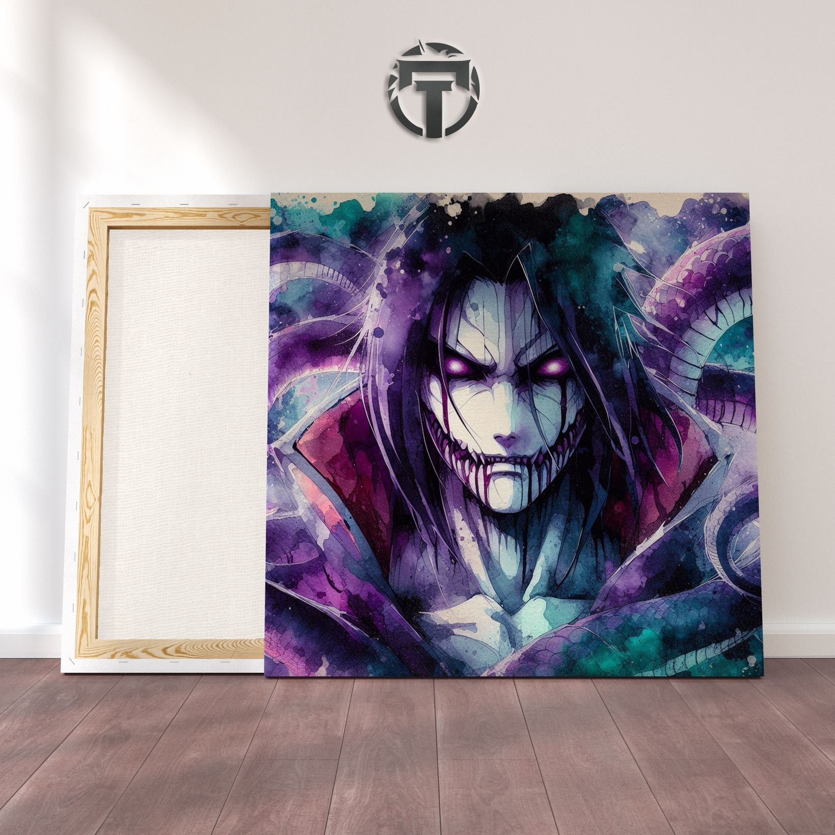 Orochimaru Watercolour Canvas: Serpent's Hunger (Embrace the Forbidden)