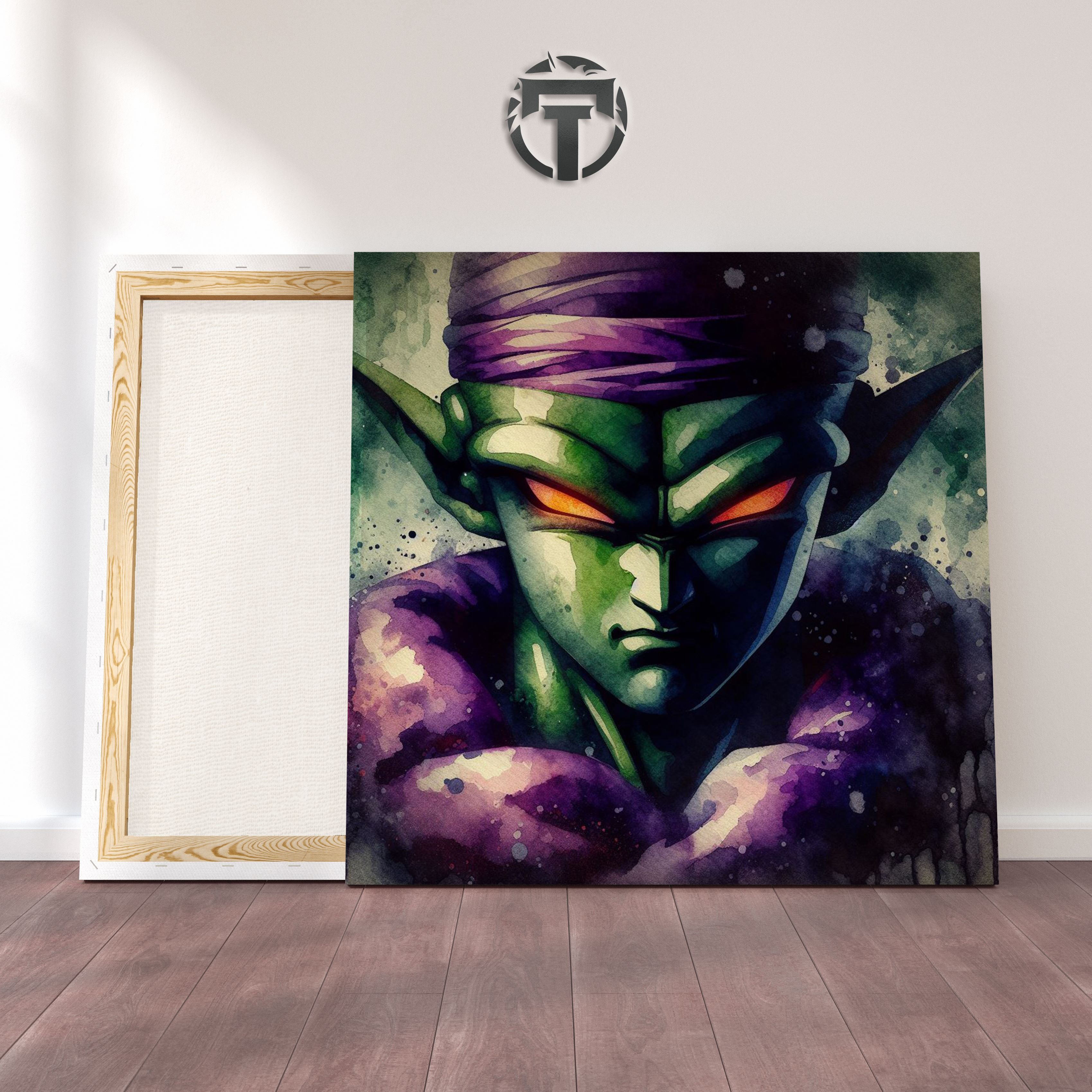 Namekian Enigma: A Piccolo Watercolour Portrait Canvas