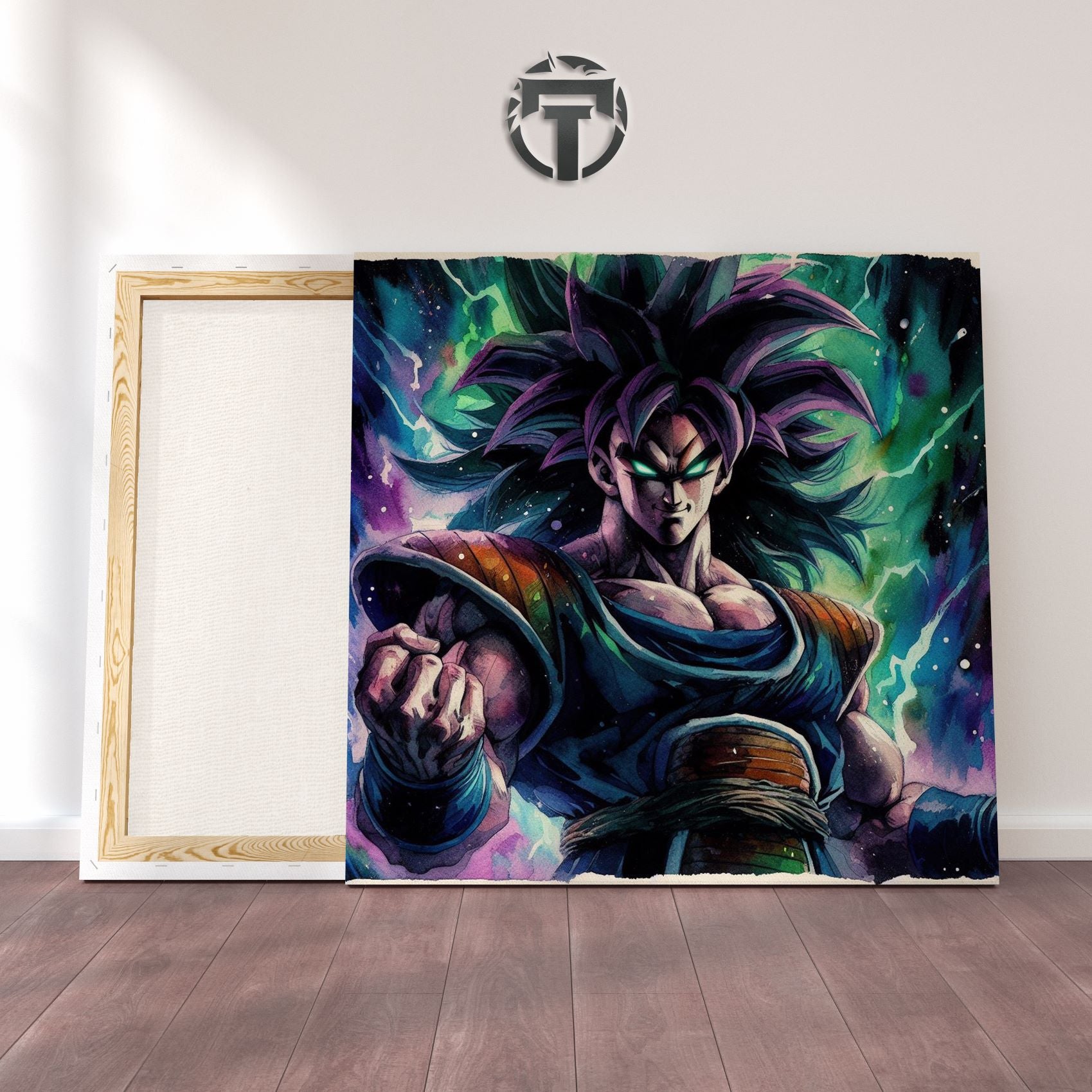 Arrival of the Invader: A Raditz Watercolour Canvas (Saiyan Threat Emerges)