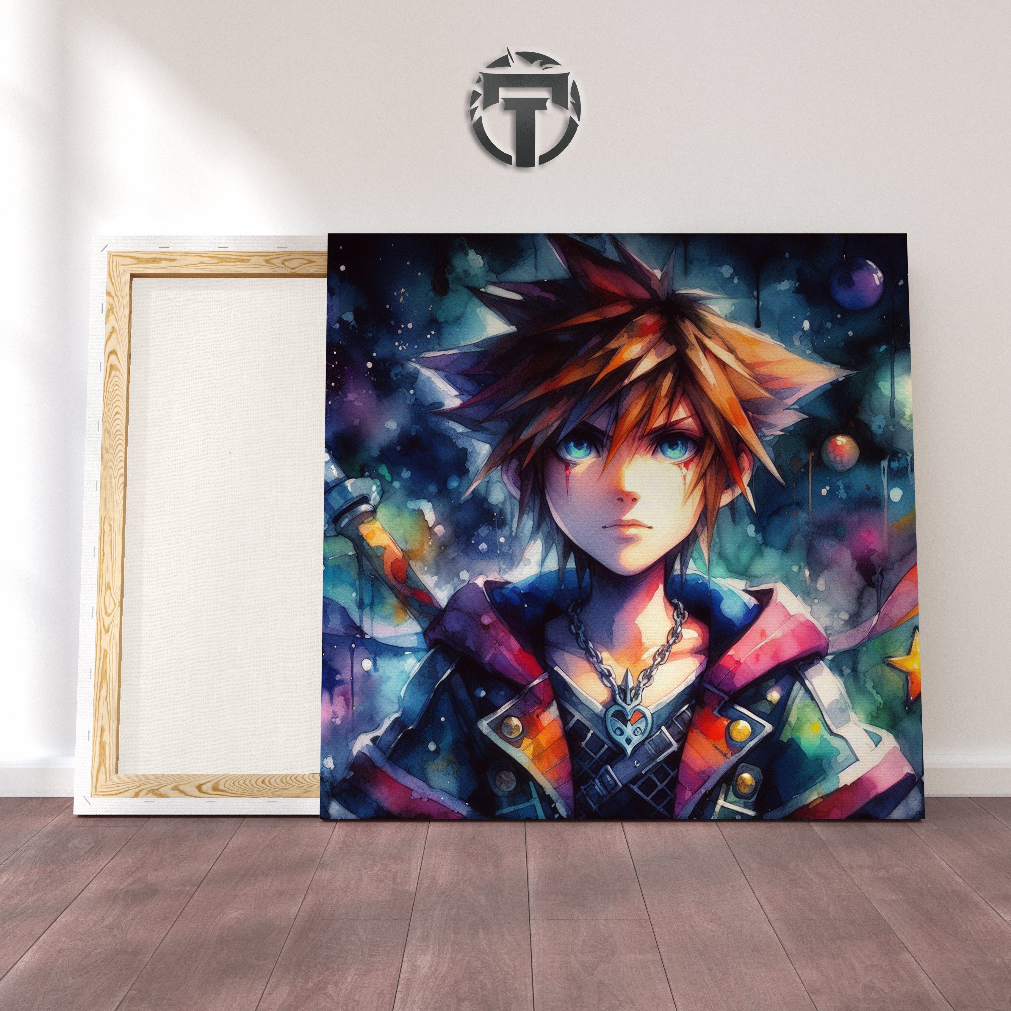 Keybearer's Destiny: Sora's Courage Blazes in Watercolours (Embrace the Adventure!)