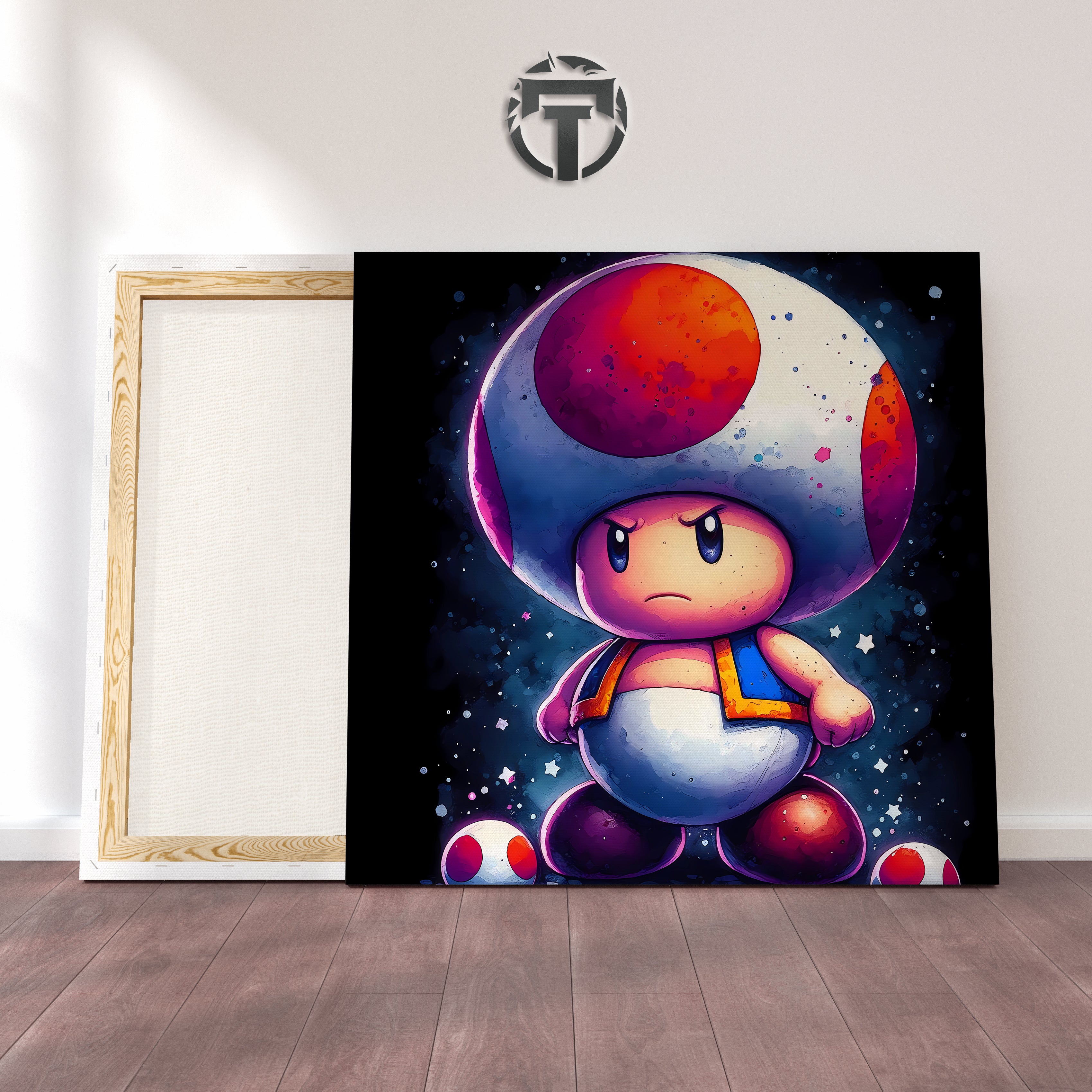 Toad's Determined Dash: A Courageous Watercolour Canvas