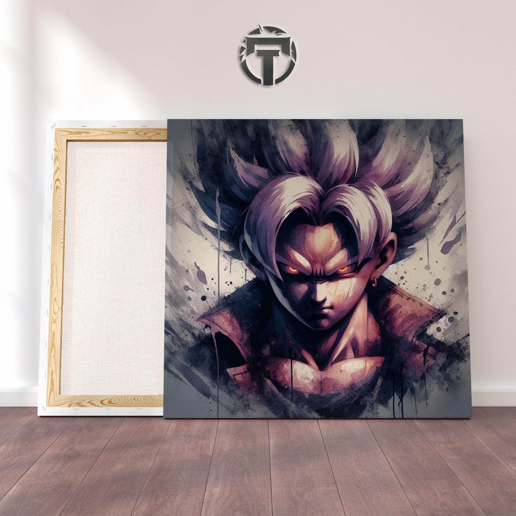 Future Hope: A Trunks Watercolour Canvas (Sword-Drawn Determination)