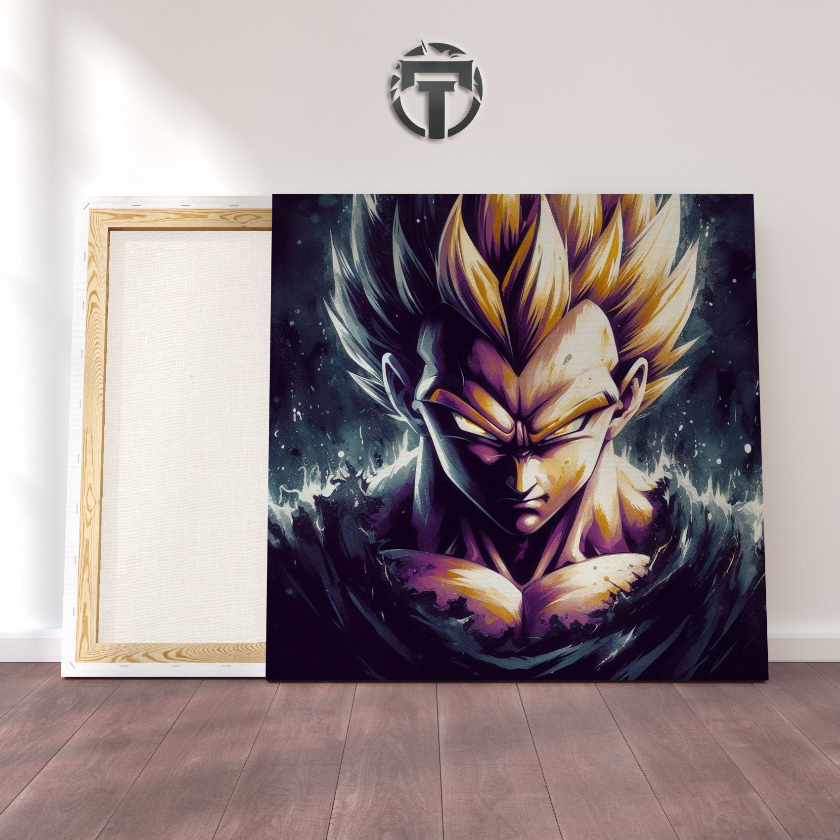 Prince of all Saiyans: A Vegeta Watercolour Canvas (Prideful Power)