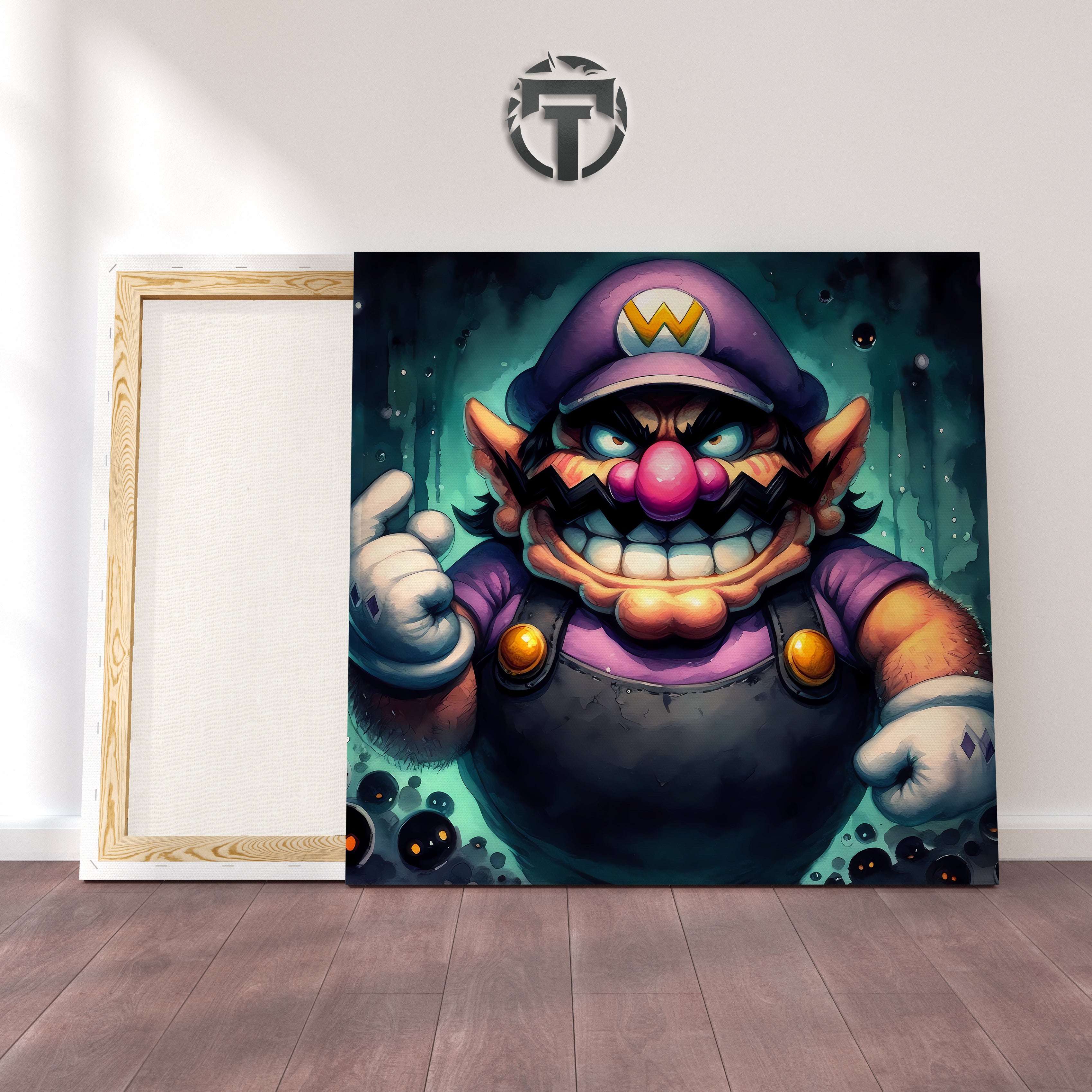 Wario's Wondrous Win: A Triumphant Watercolour Canvas (Embrace the WAHnderful Victory!)